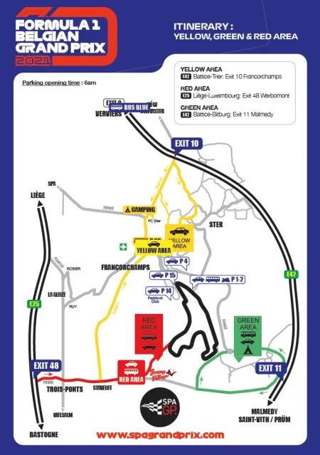 Plan 2021 - Formula 1 Belgian Grand Prix