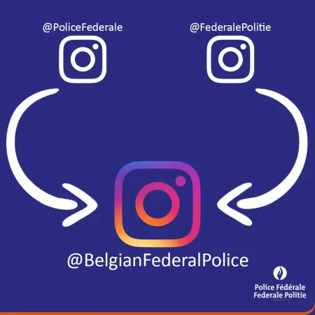 Volg ons op Instagram : @BelgianFederalPolice