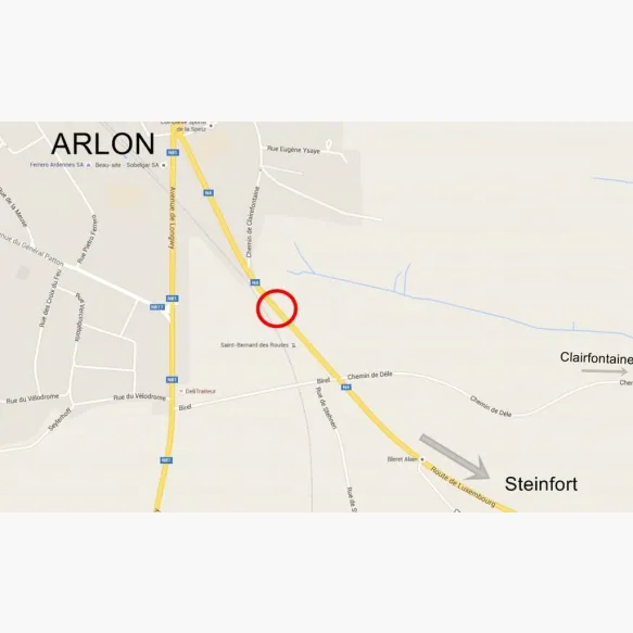 Accident avec délit de fuite à Arlon