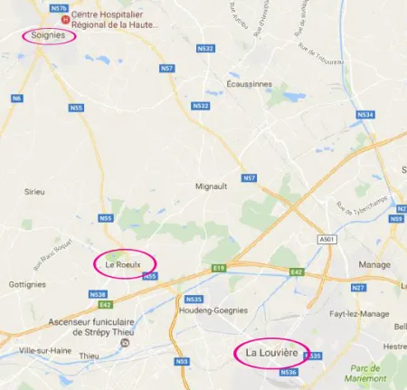Nombreux vols à La Louvière, Soignies et Le Roeulx 