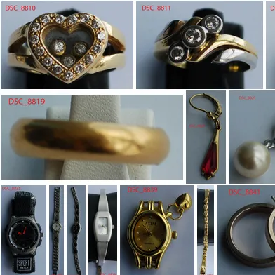 Objets volés à Alost, Beveren, Ninove et Koksijde