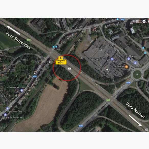 Véhicule à identifier sur l'E411 à hauteur de Wavre