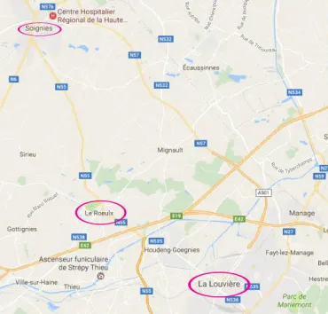 Nombreux vols à La Louvière, Soignies et Le Roeulx 